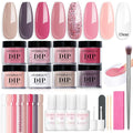 AZUREBEAUTY Dip Powder Nail Kit Starter Pink Blue Palette Acrylic Dipping Powder System