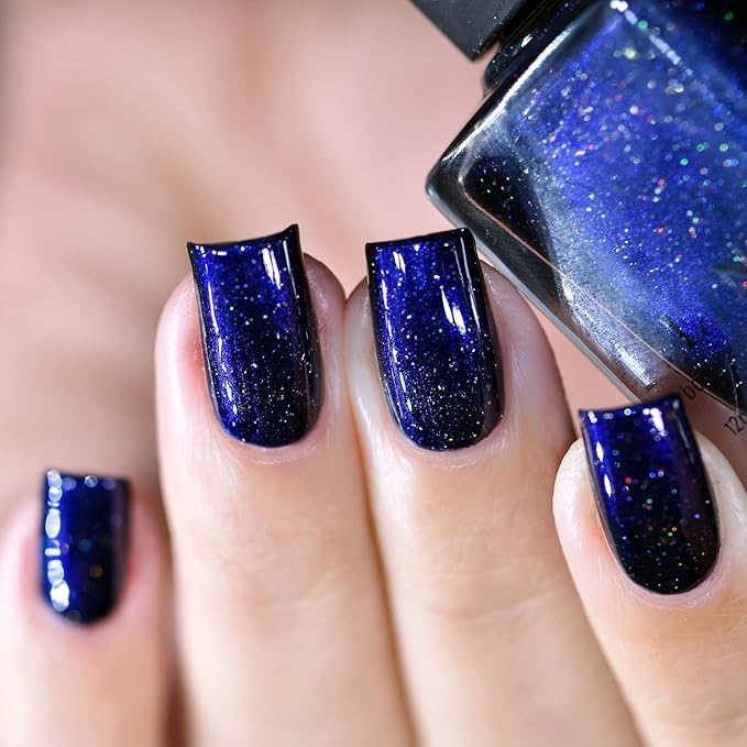 ILNP Looking Up - Midnight Blue Holographic Nail Polish