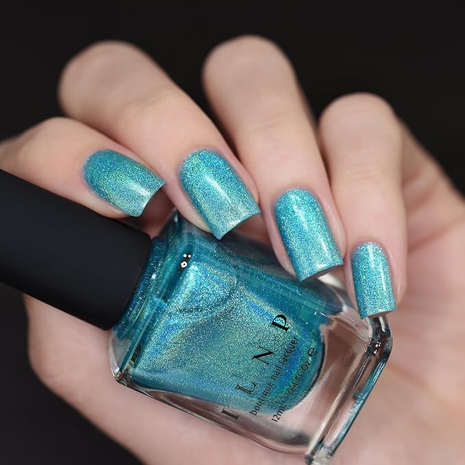 ILNP Sail Away - Vivid Turquoise Ultra Holographic Nail Polish