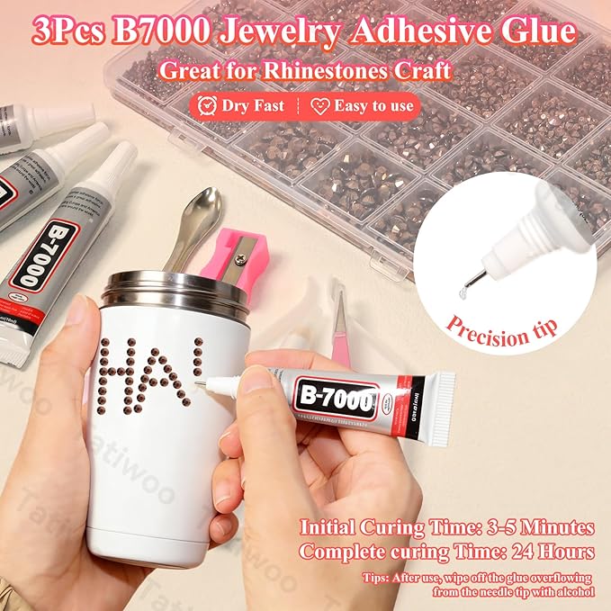 20000Pcs Bronze Tan Crystal Flatback Jelly Resin Rhinestones for Bedazzling, Mix Sizes Bronze Tan Rhinestones Gems Bedazzling for Crafting, Flatback Rhinestone for DIY Face Makeup Crafts Tumblers