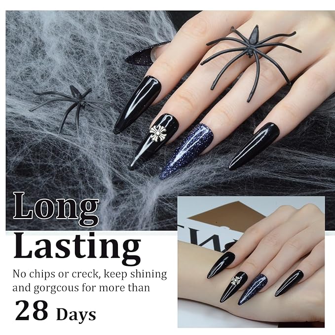 Black Dip Powder, 1OZ Neutral Nail Dip Powder for Long-lasting 28 Days+ Dip Nail Art French Manicure Nail Starter & Professional Home DIY Salon Use