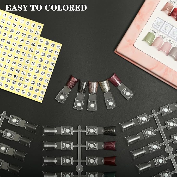 120PCS Magnetic Nail Color Display Tips,Premium Acrylic False Nail Tips for Gel & Regular Polish, Durable, Easy to Color,Perfect for Nail Practice & Professional Use (Magnetic nail tips)