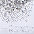 10000PCS Clear Rhinestones Bulk, Flat Back Crystal Glass Stone Round Gems,SS16, 3.8-4.0mm