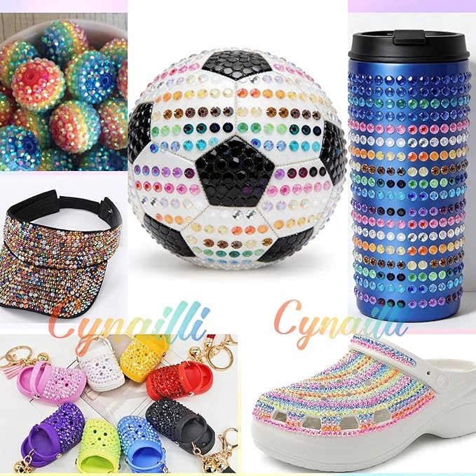 32000Pcs 3MM Colors Flatback Rhinestones for Bedazzling, Mix Sizes Jelly Resin Crystal Rhinestones Gems, Colorful Gems Bedazzling for Crafting DIY Face Makeup Crafts Tumblers
