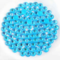 Beadsland 1440pcs Flat Back Crystal Rhinestones Round Gems for Nail Art and Craft Glue Fix, Luminous Blue, SS10,2.7-2.9mm
