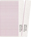 24 Pack Nail Files, 100/180 Grit Double Sides Professional Reusable Washable Nail File, Emery Boards Manicure Tool for Acrylic Nails