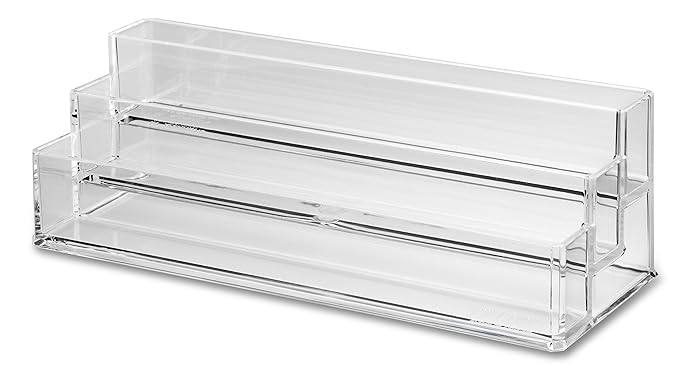 byAlegory Acrylic Nail Stamp Plate Kit Organizer | 3 Open Tiers For Storing All Beauty Nail Products