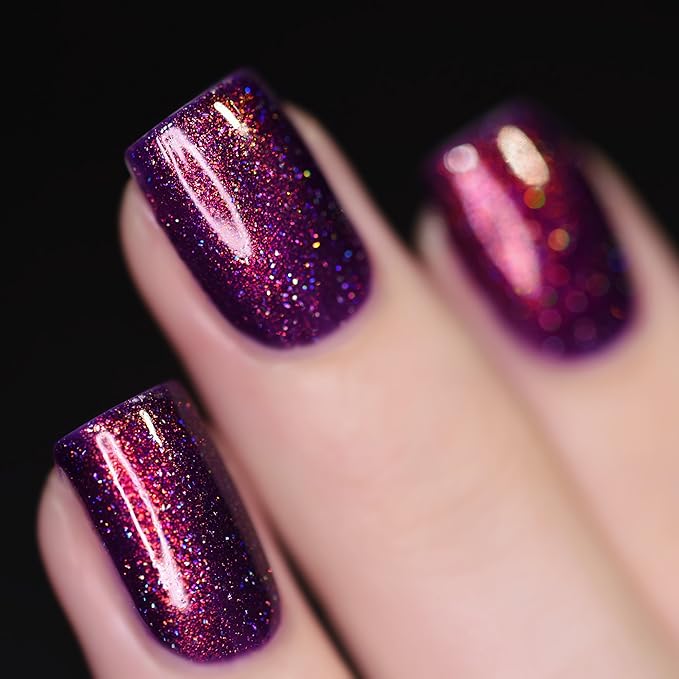 ILNP Ava - Vivid Violet Holographic Nail Polish