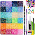 Resin Jelly Rhinestones for Bedazzling, EARLMONI Multi Colord Bedazzler Kit with 15ml B7000 Glue Rhinestone Pen Tool for Clothes Nail Art (B 24 Colors, 4MM)