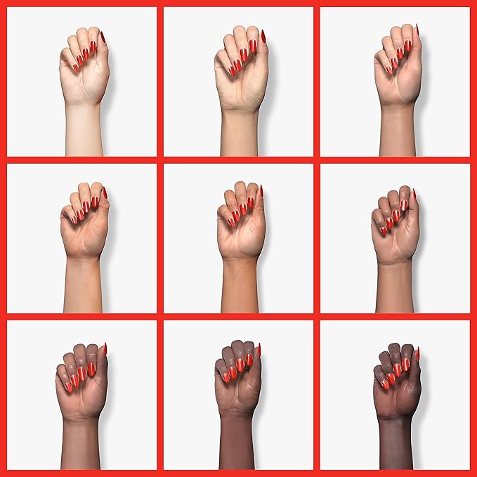 Imtiti Gel Nail Polish - Scarlet Red, 0.5 Fl Oz, DIY Nail Art Starter Kit for Women & Girls - Soak Off LED & UV Curing