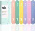Professional Mini Nail File – 12 Stylish - Practical Fingernail File Pack for Natural and Acrylic Nails 100/180 Emery Boards (Macaroon Color)