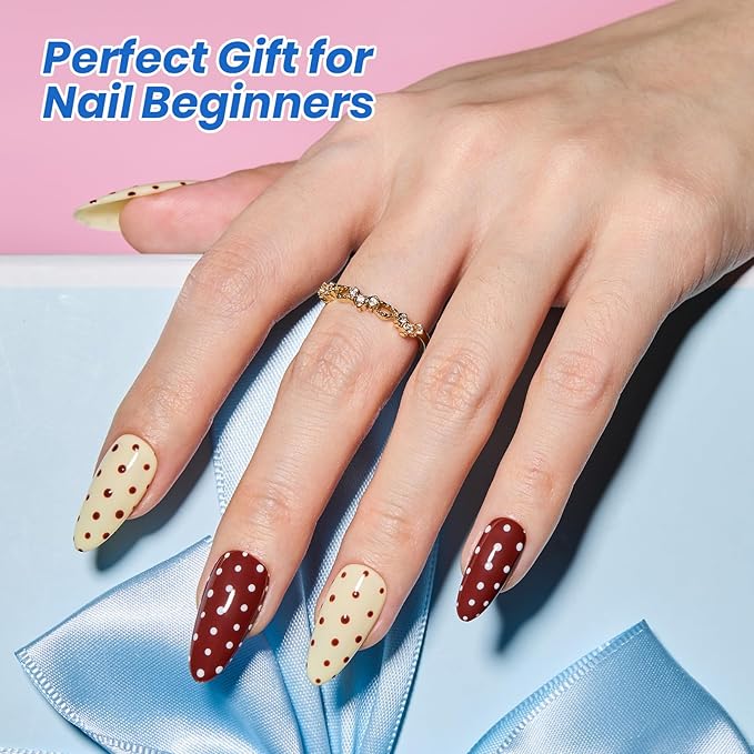 Beetles Deal Box 36 Colors Gel Nail Polish Set, 44 Pcs HEMA-Free TPO-Free Soak Off UV Gel Nail Kit Glitter with Base Coat, Glossy Matte Cat Eye Top Coat and Nail Tools for DIY Manicure Gift for Women