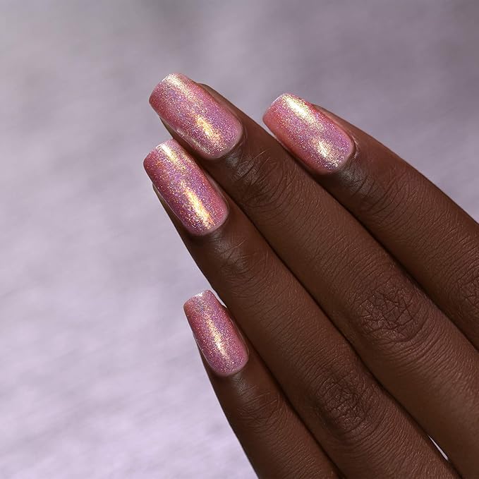 ILNP Opal Sunset - Opalescent Pink Holographic Jelly Nail Polish
