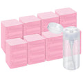 Lint Free Nail Wipes, Acetone Nail Polish Remover 1080PCS with Pump Dispenser, Gel Nail Polish Remover Pads Soft Non-woven Nail Wipes for Nail Polish Remove and Acrylic Nail Supplies,Pink