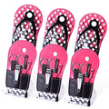 Polka Dot Flip Flop Design Girls Manicure Sets Nail Care Kit SPA Party Favors for Women Bulk Gifts 6 Kits