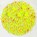 Beadsland 1440pcs Flat Back Crystal Rhinestones Round Gems for Nail Art and Craft Glue Fix, Luminous Yellow, SS10,2.7-2.9mm