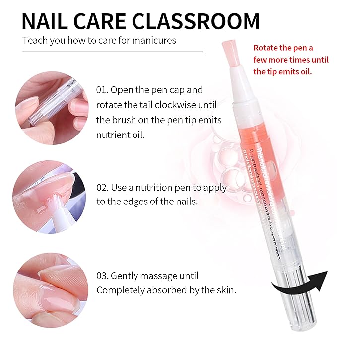 12Pcs Nail Cuticle Oils Nail Nutrition Oil Pen Nail Nourishment Pens 12 Smell Cuticle Revitalizer for Agnail Nourish Skin Nail Care