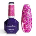MelodySusie Galaliver Hot Pink Glitter Gel Nail Polish, 15ML Shimmer Pink Sparkle Gel Polish Soak Off UV LED Cured Long Lasting Gift for Women DIY Nail Design Nail Art Manicure X14