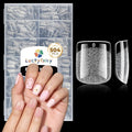 Square Nail Tips: 504pcs Soft Gel Extra Short Press on Nails, 12 Sizes XS Full Cover Clear XXS Extra Small Square Gel Nail Tips for Nail Extension DIY Home