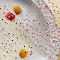 Star Nail Stickers for Nail Art 3D Glitter Cute Colorful Star Luxury Rhinestones Nail Design Stickers Starlight Nail Decals Nails Supply Manicure Sliders for Nails Decoration 4 Sheets