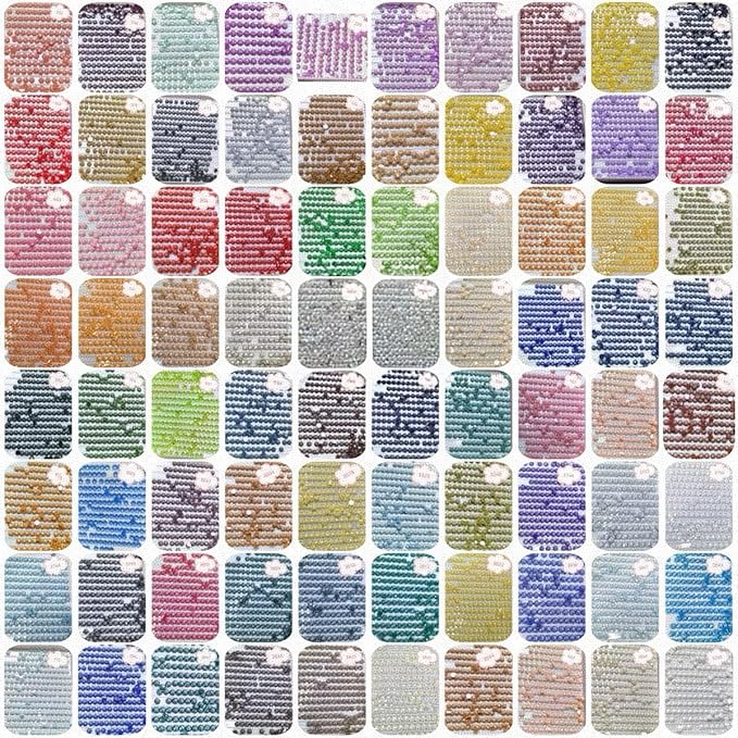 78000PCS Fairy Beads for Diamond Painting, Diamond Painting Accessories, 78 Colors Round Drills for Crafts, Bead Art or Nails Art, 2.8MM
