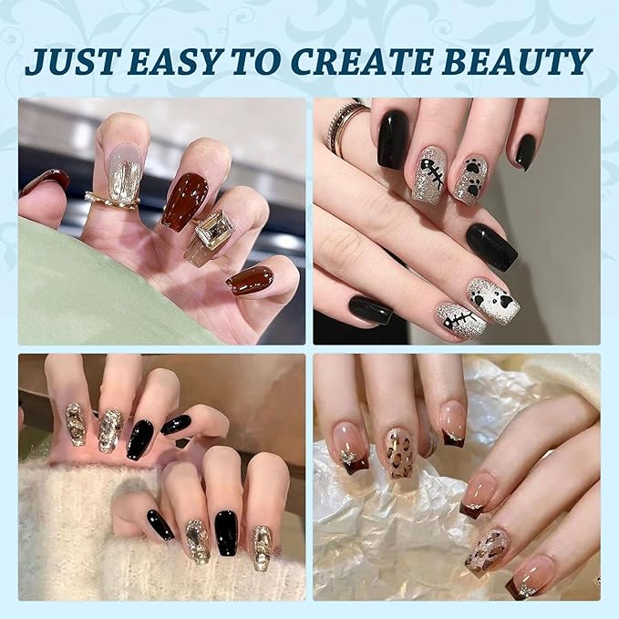 Lsnisni Fake Nail Tips, 288PC Gel Acrylic Nail Tips, Clear Short Ballet Short Press On Nails, Nail Supplies Suitable for Women or Girls to DIY Nails 12 Sizes For Your Choice!