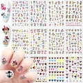 12 Sheets Cute Cartoon Nail Art Stickers Decals 3D Easter Self-Adhesive Nail Decals Cute Easter Eggs Bunny Rabbit Nail Design for Women Acrylic Nails Decoration Accessories