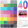 Colorful DIY Resin Rhinestone Kit for Bedazzling, Resin Jelly Rhinestones for Bedazzling, Multicolor 3mm Flatback Gems for Diamond Art 3Pcs B7000 Jewelry Glue for Bedazzled Nail Art (38000)