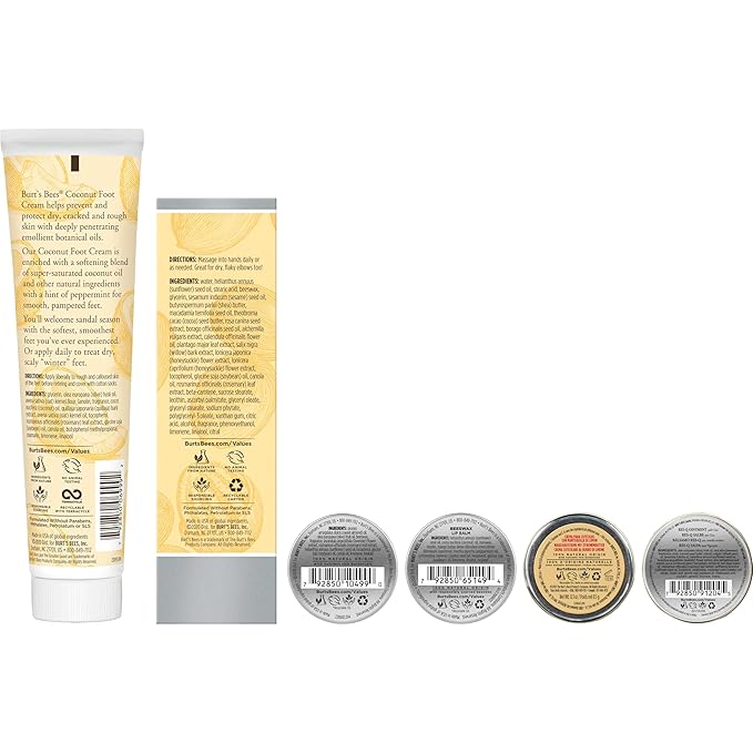Burt's Bees Valentine's Day Gifts Ideas - Classics Set, 6 Products in Giftable Tin, Cuticle Cream, Hand Salve, Lip Balm, Res-Q Ointment, Hand Repair and Foot Cream