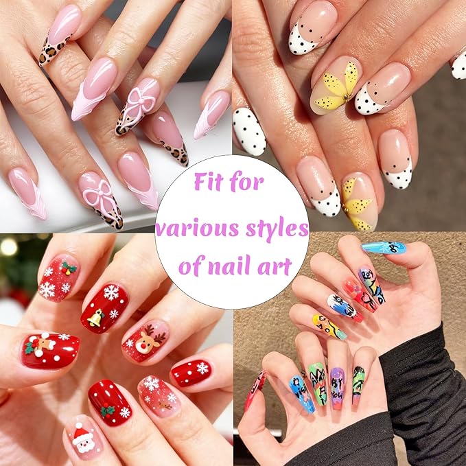 12 Colors Nail Art Pens Set, Nail Art Markers, 0.5mm Nail Polish Pens, Waterproof Quick Dry Nail Art Pens for Women DIY Graffiti Dotting Drawing Painting Nail Art Kit Tools