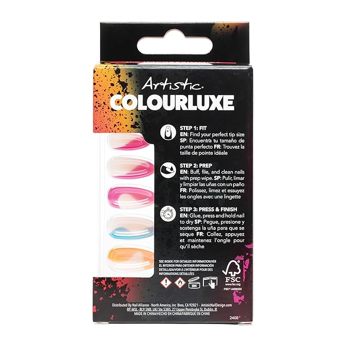Artistic Colourluxe Press-On Tips - Kit Colourluxe Press-On Tips - Kits Nails - 30 Nails (On Do Not Disturb, Kit)