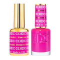 DND DC Gel Polish Set, Purple Collection, UV/LED Gel Polish and Air Dry Nail Lacquer, Matching Chip-Free Polish Duo, 023 Blossom Orchid, 0.5 Fl Oz