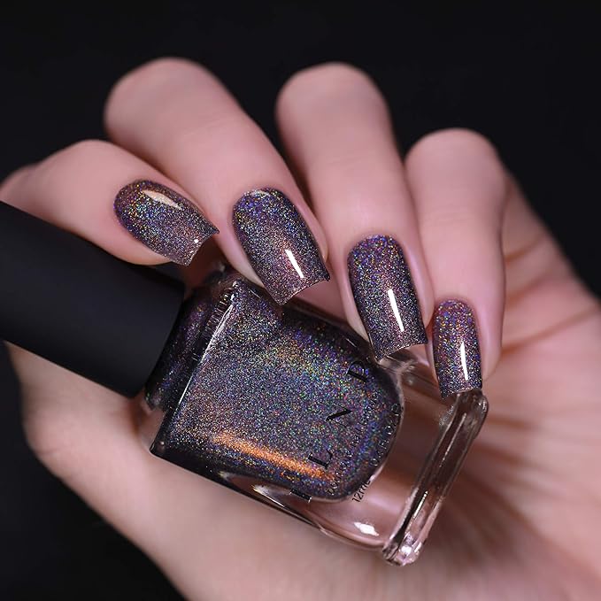 ILNP Stay Hidden - Smokey Grey Holographic Nail Polish