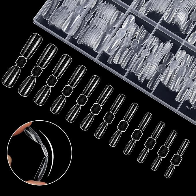 Molding Kit for Nail Extension and Enhancement - 120 Pieces in Box - Non-woven Band with Marking Lines