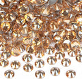2880PCS Art Nail Rhinestones Non Hotfix Glue Fix Round Crystals Glass Flatback for DIY Jewelry Making with one Picking Pen (ss8 2880pcs, Lt. Peach)