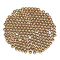 Novani Brown Rhinestones Flatback Rhinestones Glass Nail Gems Stones Jewels Round Gemstones Non-Hotfix Crystal,SS6,1440 Pieces,Topaz