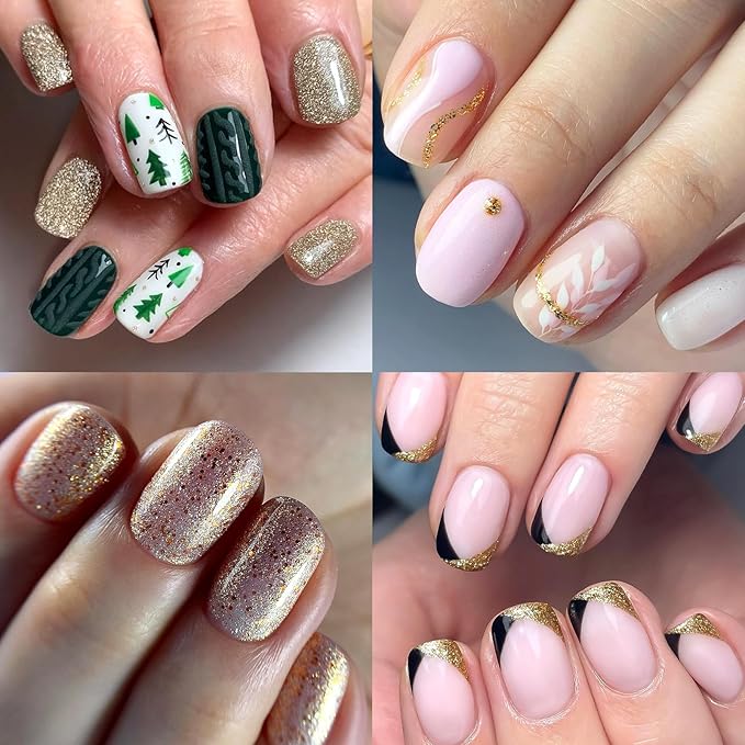 300pc Medium Round Square Gel Nail Tips Clear Fake Nail, Clear Press on Nails Medium Squoval Soft Gel Nail Tips Acrylic Nails Full Cover False Nail Artificial Fingernail for Nail Extension Press-ons