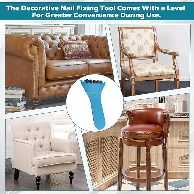 Quick Fancy Nailer Spacer Space and Set Tool for Decorative Nails , with nail kit upholstery tools Suitable for many home decoration projects