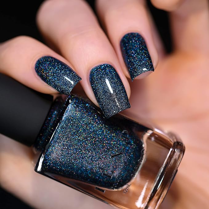 ILNP Skyline - Midnight Sapphire Blue Ultra Holo Nail Polish