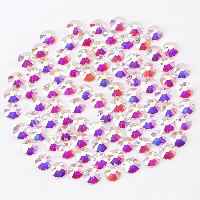 Novani Crystal Rhinestones, Flatback Loose Gemstones 1440pcs Glass Rhinestones for Clothes Shoes Crafts Makeup Nail Art and DIY Decorations(SS16, Transparent)