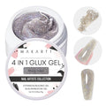 Makartt 3D Gel Nail Art: Solid Builder Nail Gel, Non-stick to Hands Extension, UV Glue for Acrylic Tips Rhinestones Adhesives 4 in 1 Hard Gels Molding for Nails UV/LED Lamp Required 15ML Misty Lilac