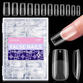 Press On Nails Short Square - 312pcs Gel Tips Full Cover Fake Acrylic Extension Pre-Shape 12 Sizes