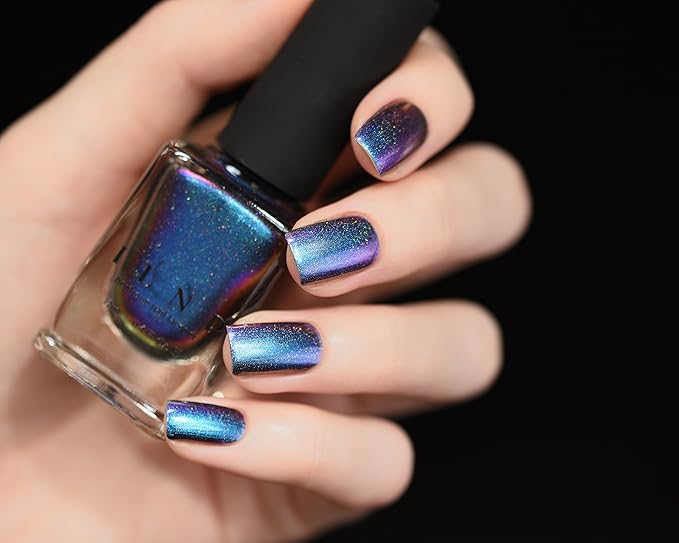 ILNP Birefringence (H) - Blue, Purple, Red, Orange, Yellow, Green Color Shifting Ultra Chrome Holographic Nail Polish