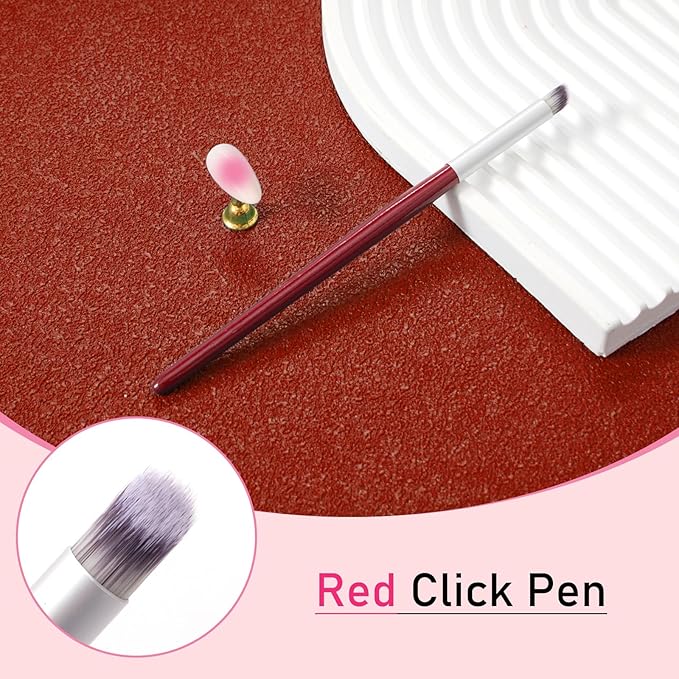 300-Piece Colorful Cube Nail Sponges for Ombre, 1 Gold Metal Clip Pens for Grabbing Nail Art Sponge, 1 Ombre Nail Brush for Nail Art