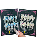 2Packs (20Pcs) Press on Nails Mystery Box Random 30mm Long Handmade Nails Manicure Charms Nails Art Nail Kit Press on Nails for Women Party Holiday Photo Wedding Size S