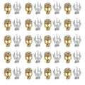 40pcs Nail Alloy Jewelry Manicure Stickers Nail Decor Nail Tip Nail Charm Skull Head Nail Paste Nail Art Jewelry Decor Jewelry with Diamond Nail Decals Cellphone Decor