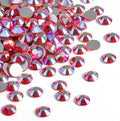 Beadsland 576pcs Flat Back Crystal Rhinestones Round Gems for Nail Art and Craft Glue Fix, Hyacinth AB, SS30,6.3-6.5mm