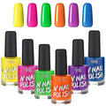 splashes & spills UV Blacklight Glow Nail Polish - 6 Color Variety Pack, 13ml – Day or Night Stage, Clubbing or Costume Makeup