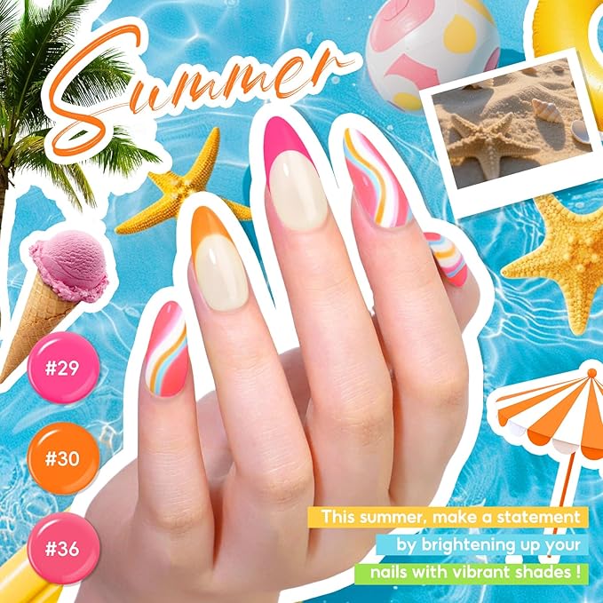 COSCELIA 60PC Gel Nail Polish Kit with U V light 55 Colors Gel Nail Polish Set 5PC Top Base Coat Glitter Rhinestones All Seasons French Manicure Starter Kit at Home Valentines Gifts for Women Girls