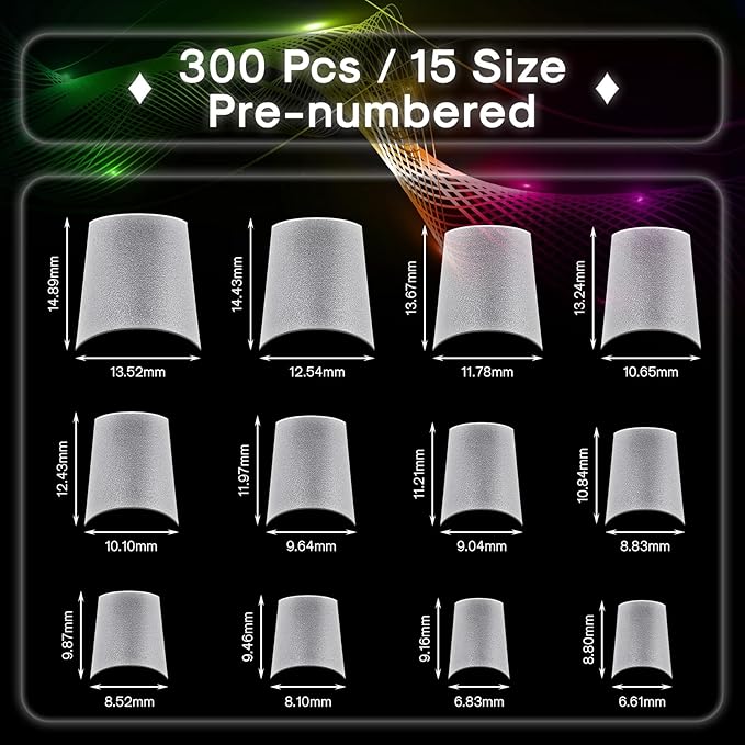 240PCS Upgrade Square French Tips, Matte Half Cover Short Coffin Press-on Nails for Soak Off Nail Extension (15 Sizes, Soft Gel, Round, Neutral)